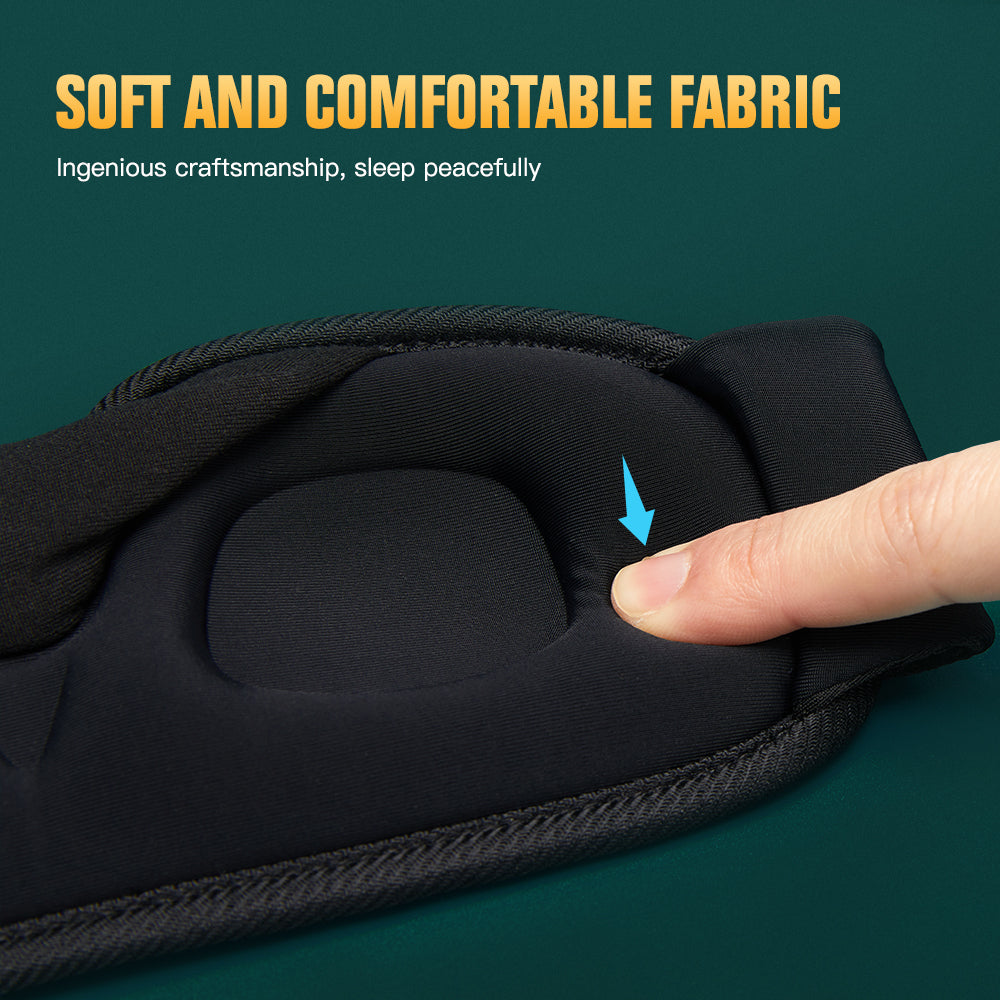3D Sleeping Mask soft breathable fabric with ergonomic light-blocking design