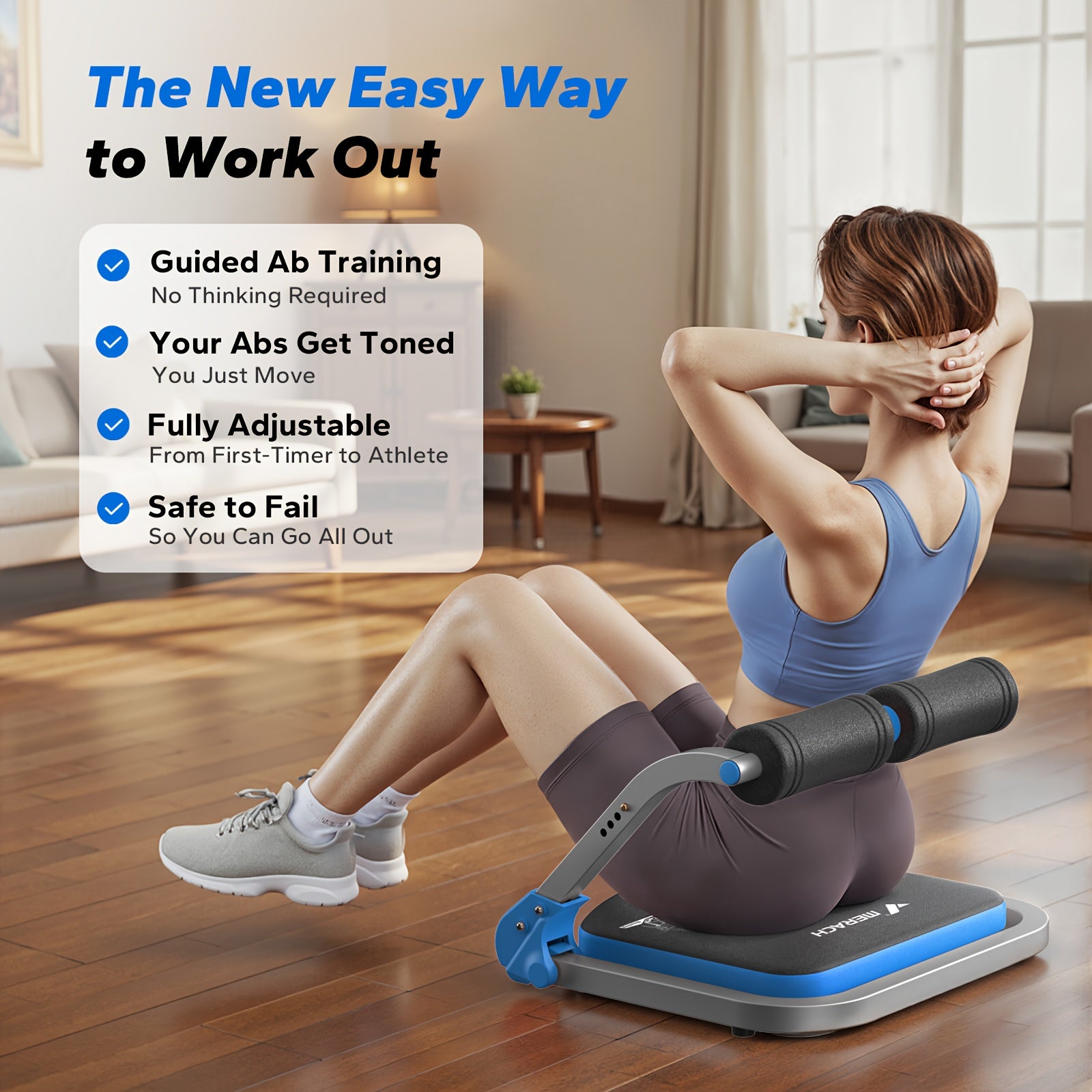 MERACH Multifunctional Abdominal Trainer for Core & Waist Slimming