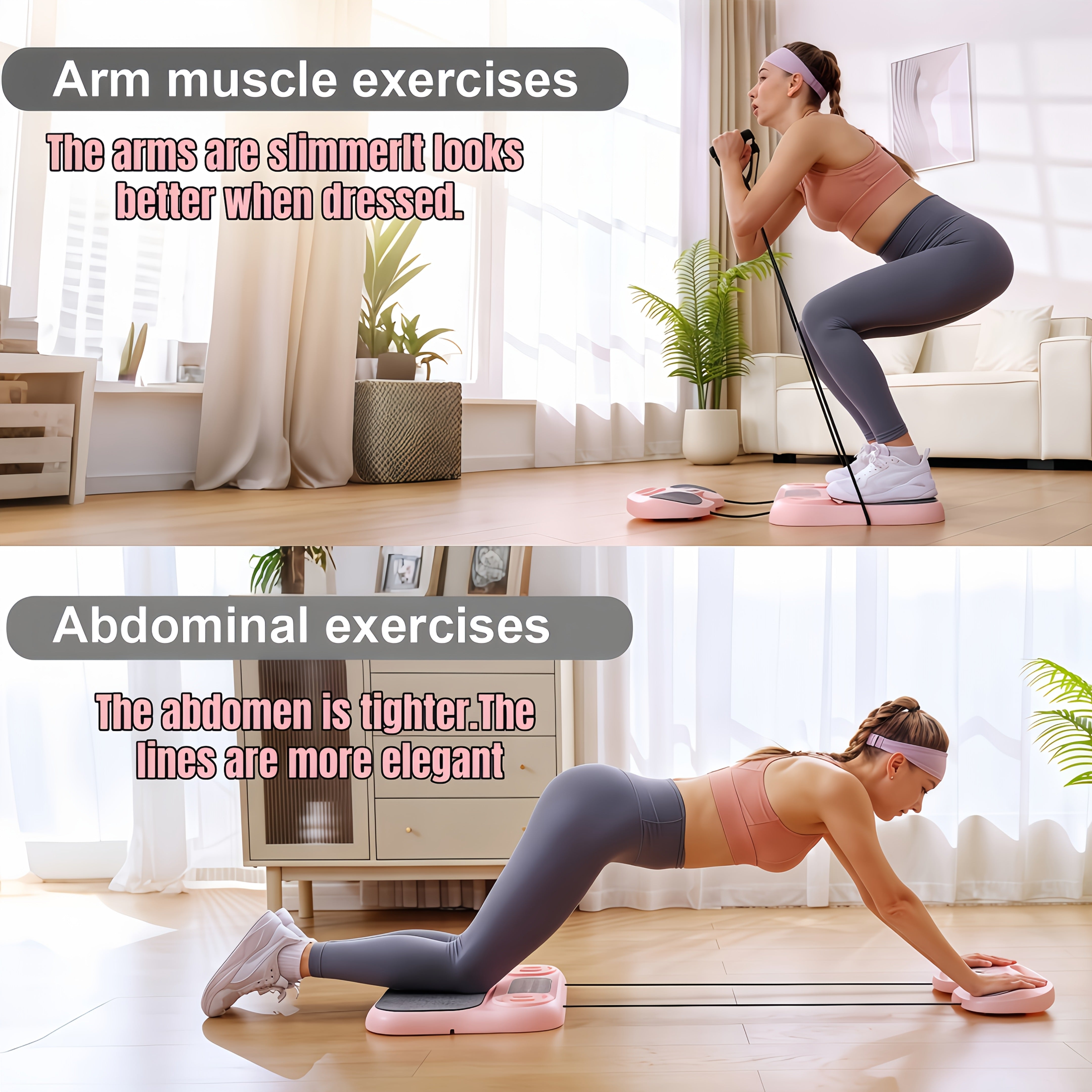 New Upgraded 8-in-1 Pilates Bed Set – Portable Foldable Home Fitness