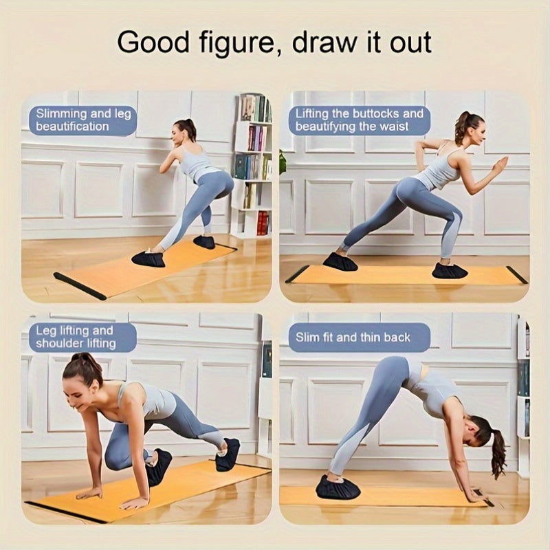Extended Indoor Ski Training Mat – Glide Board for Balance & Leg Workouts