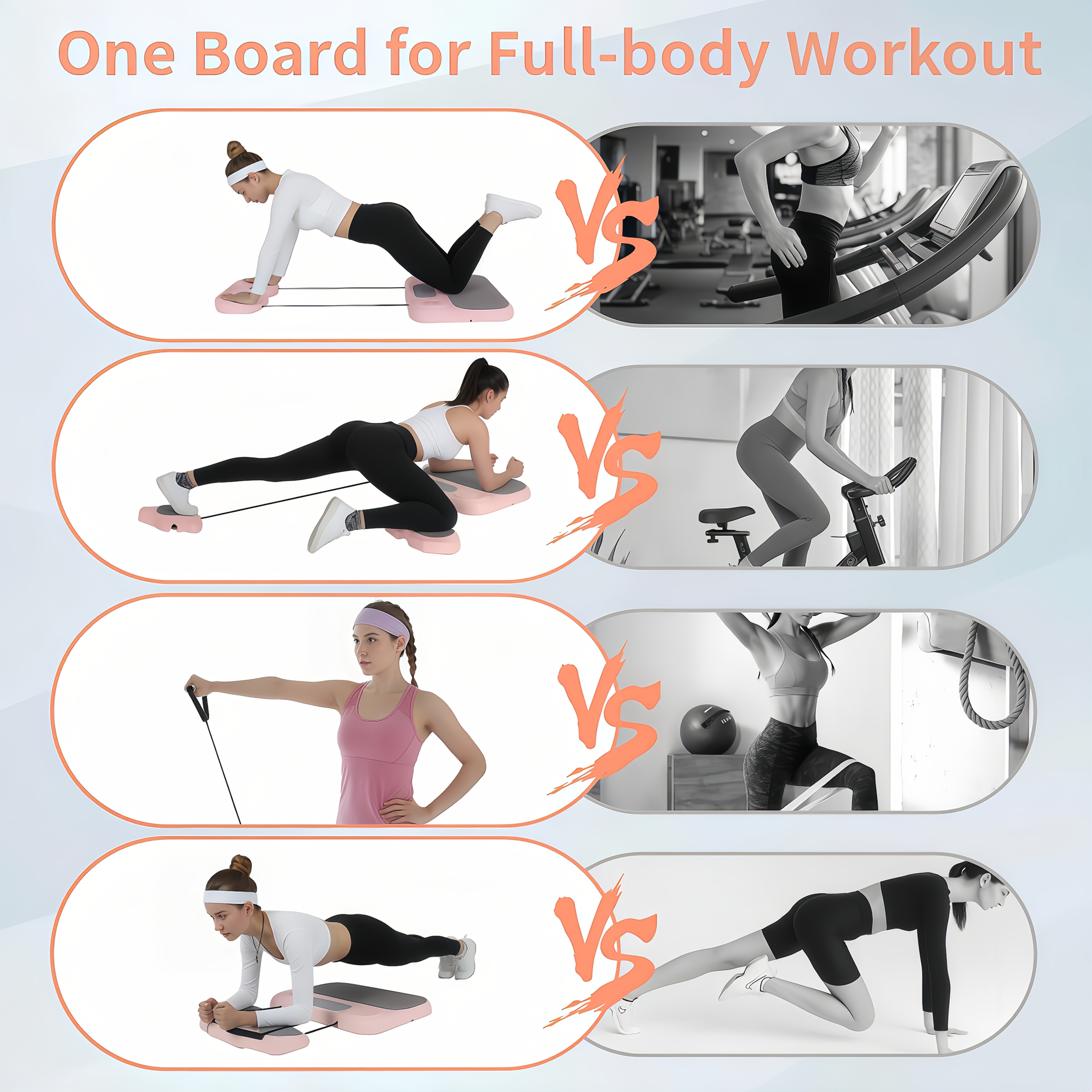 New Upgraded 8-in-1 Pilates Bed Set – Portable Foldable Home Fitness