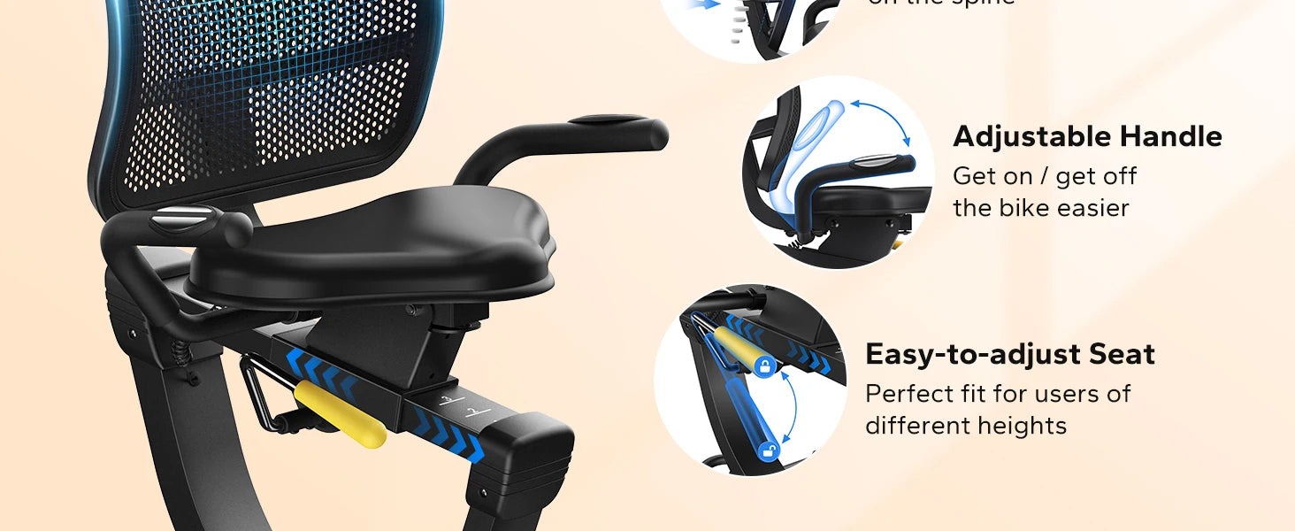 MERACH Recumbent Exercise Bike – High-End Home & Light Commercial Use