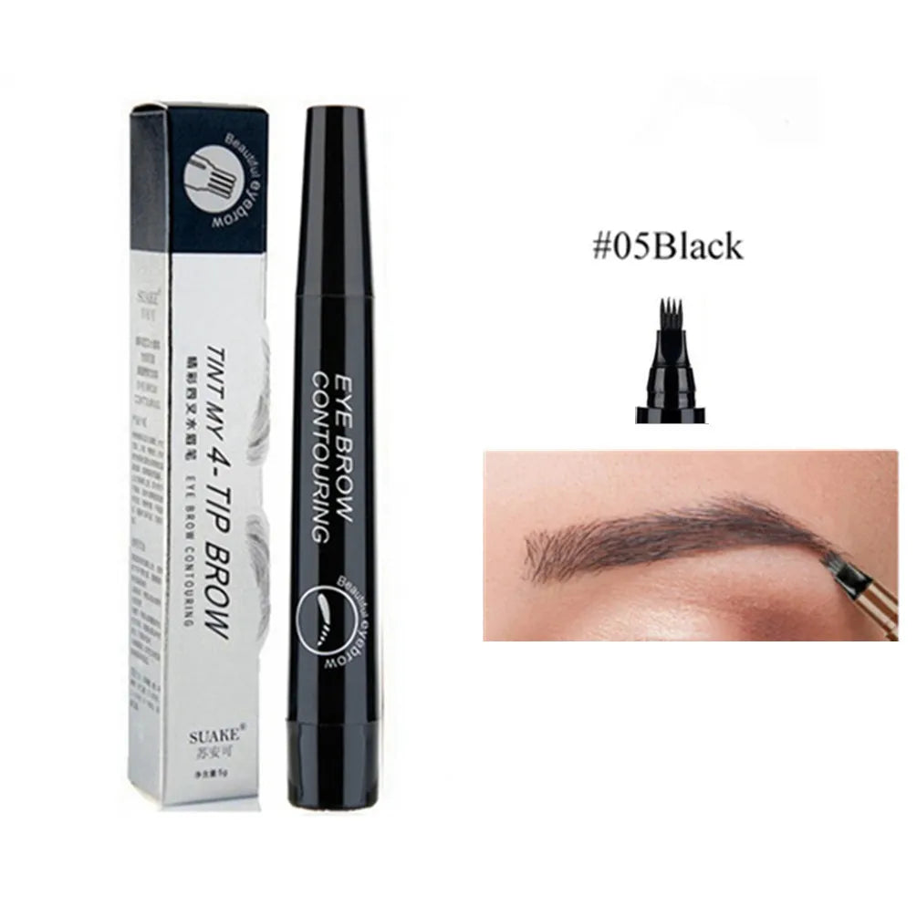 4D Microblading Eyebrow Pen with 4-Fork Tip: