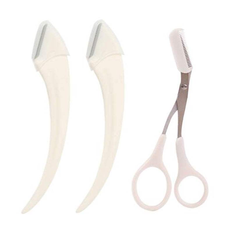 Karsyngirl Eyebrow Trimming Knife Set with precision razors and comb scissors for grooming and shaping eyebrows