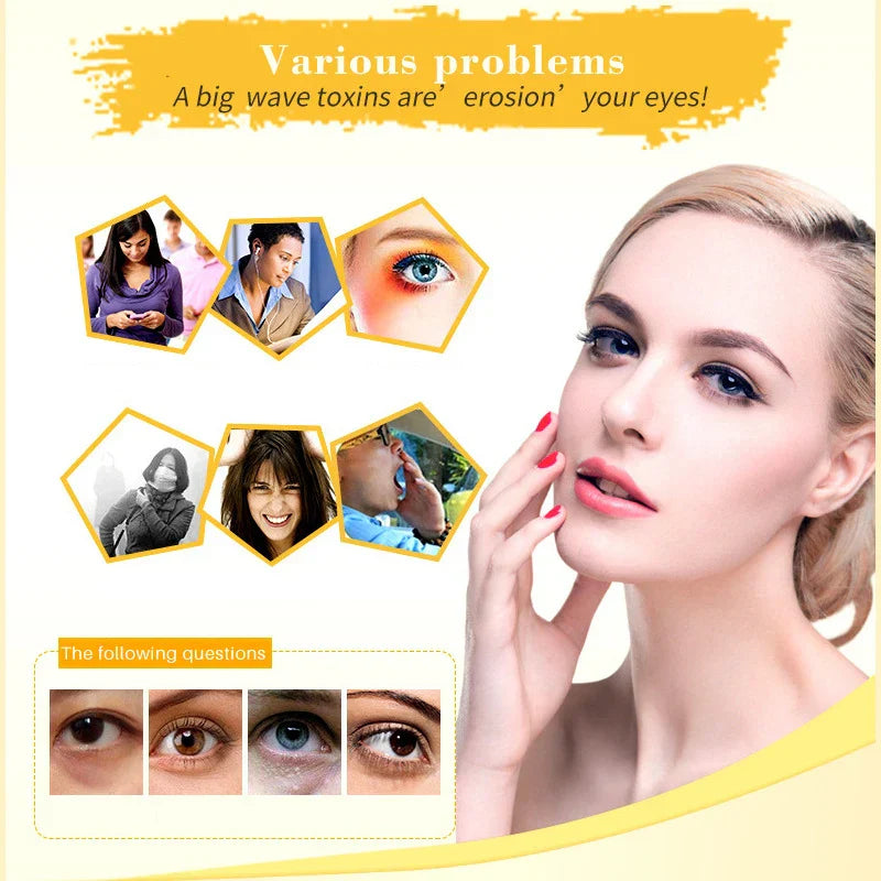 Gold Collagen Crystal Eye Mask firming and moisturizing patches for reducing puffiness and fine lines with collagen and hyaluronic acid