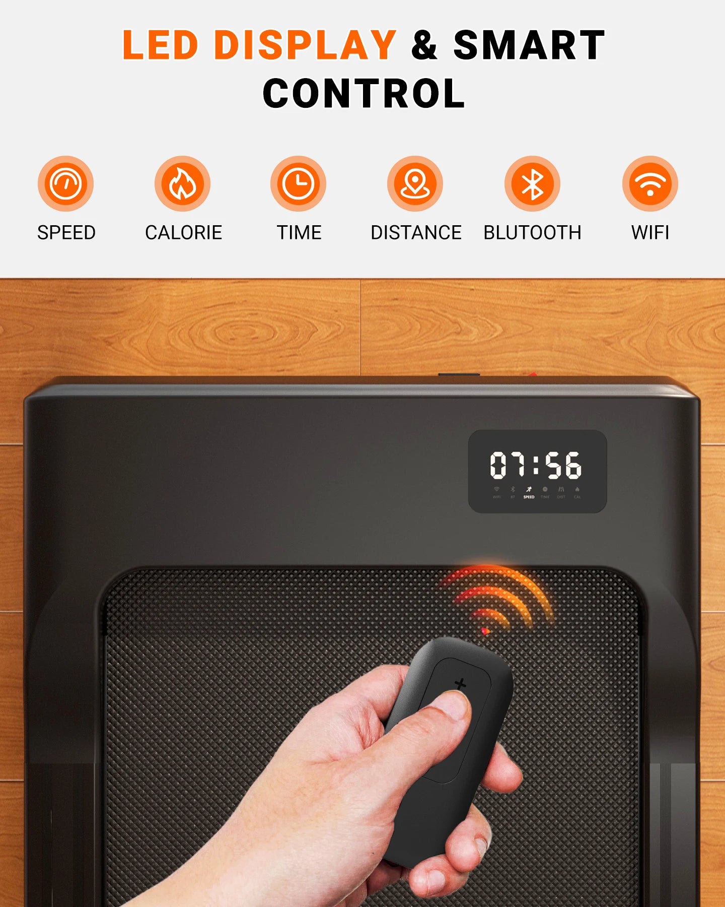 2 in 1 Walking Pad Under Desk Treadmill – Portable Home & Office Fitness