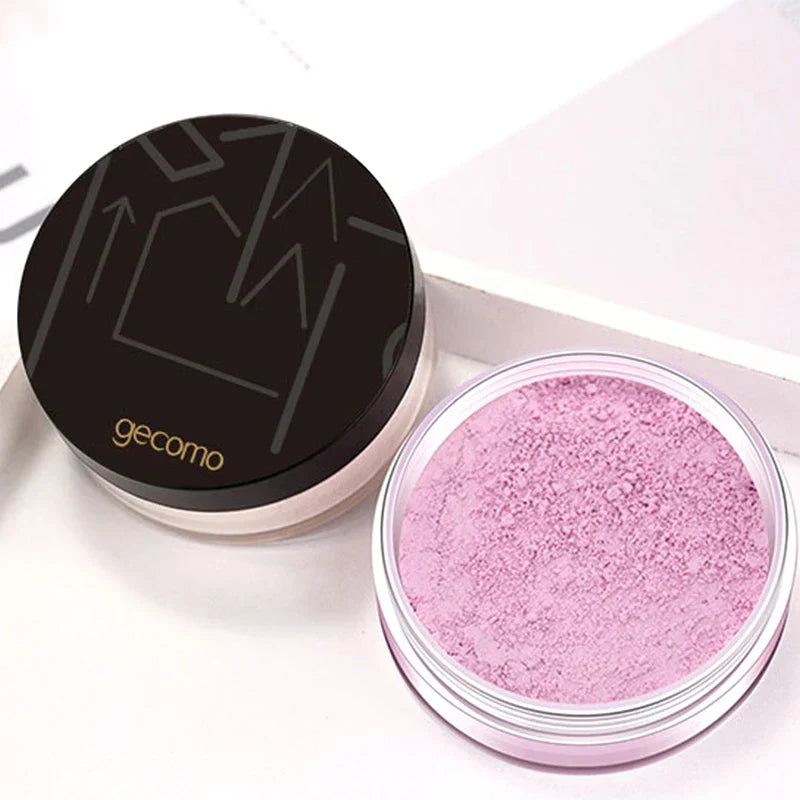 Gemeng Powder Makeup loose translucent setting powder with black lid for long-lasting flawless finish