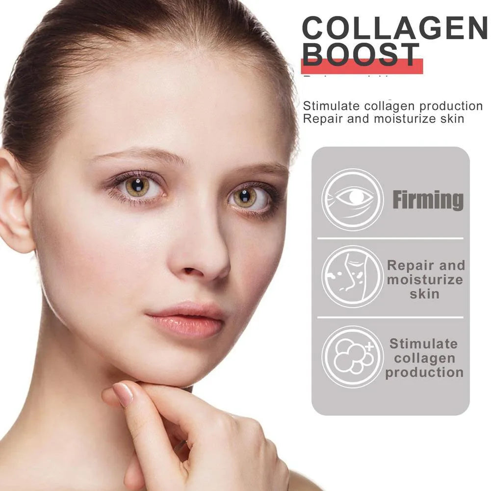 Collagen Boost Firming Essence Cream for stimulating collagen production, firming, and moisturizing skin with anti-aging benefits