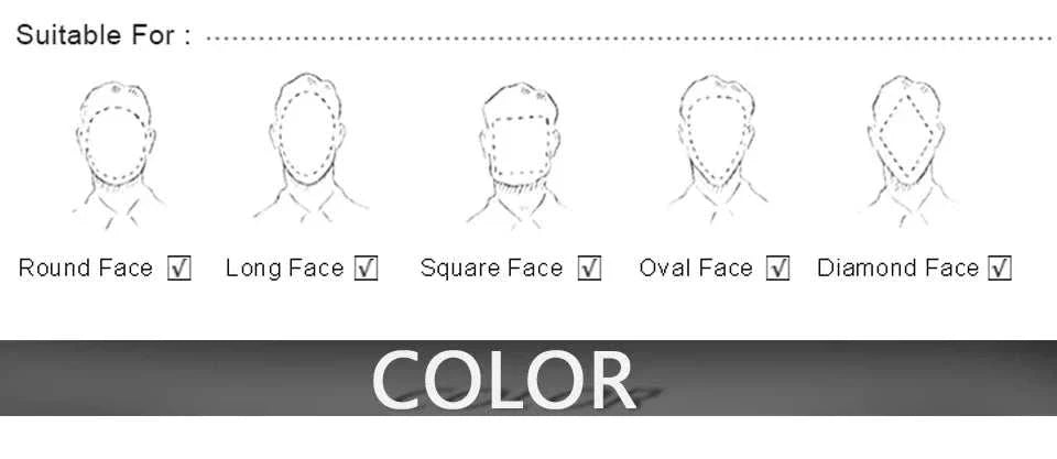 Brand Fashion Women & Men Sunglasses suitable for all face shapes including round, long, square, oval, and diamond faces, designed for outdoor sports with UV400 protection and lightweight durable frame.