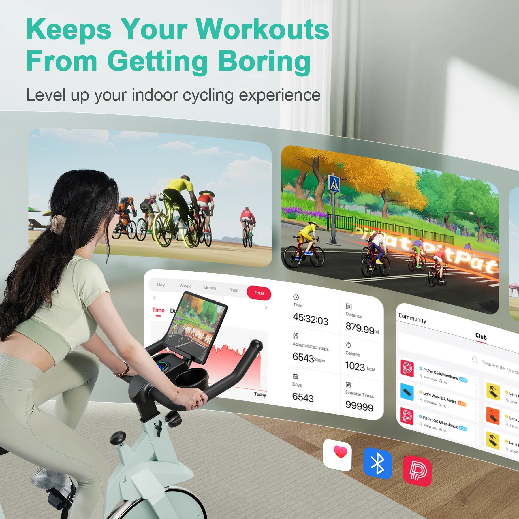 Superun Exercise Bike – 32-Level Magnetic Resistance for Home