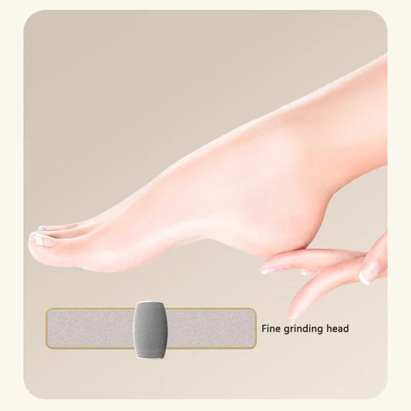 Rechargeable Electric Foot Grinder β 2 Heads for Smooth, Soft Feet