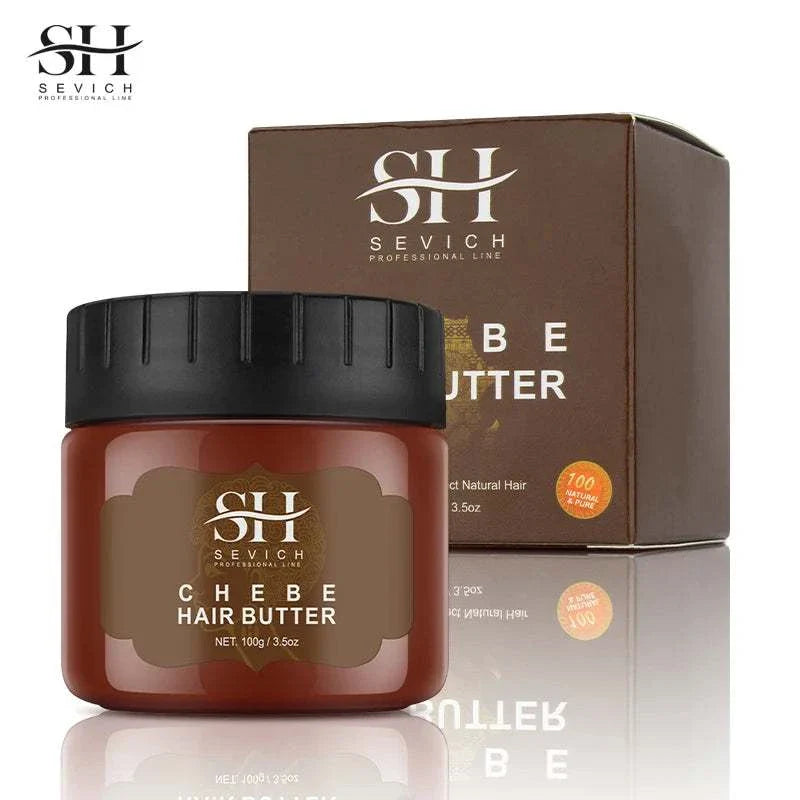African Crazy Chebe Hair Oil in brown jar with black lid, promoting fast hair growth and scalp nourishment.