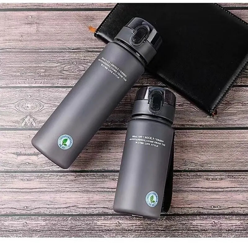 BPA-Free leak-proof sports water bottles in 400ml and 560ml sizes with durable, eco-friendly design for hiking and fitness