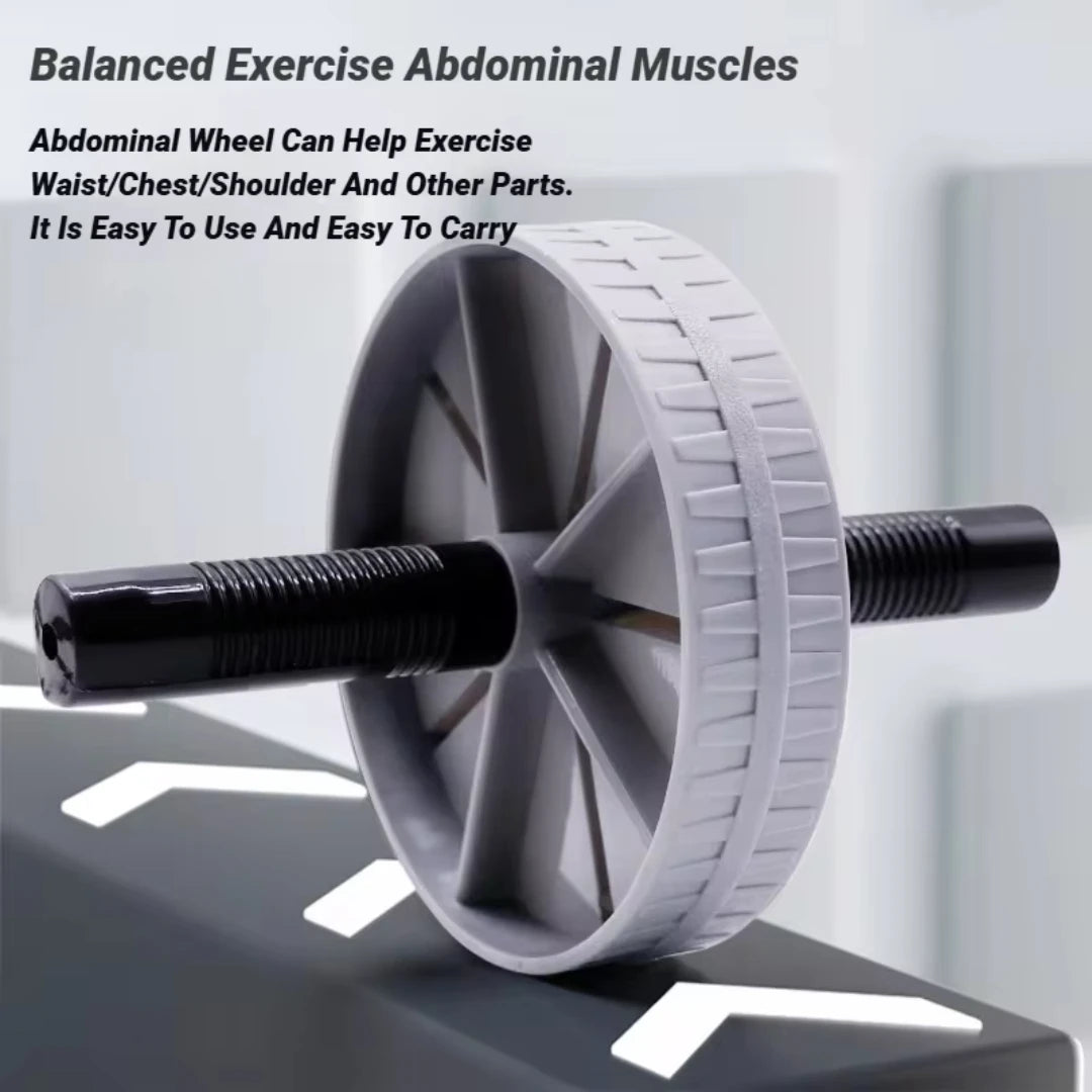 Abdominal Wheel Strong Load Bearing Non-Slip Roller Strengthen Muscle Exercise Equipment Fitness Training Home Use Silent