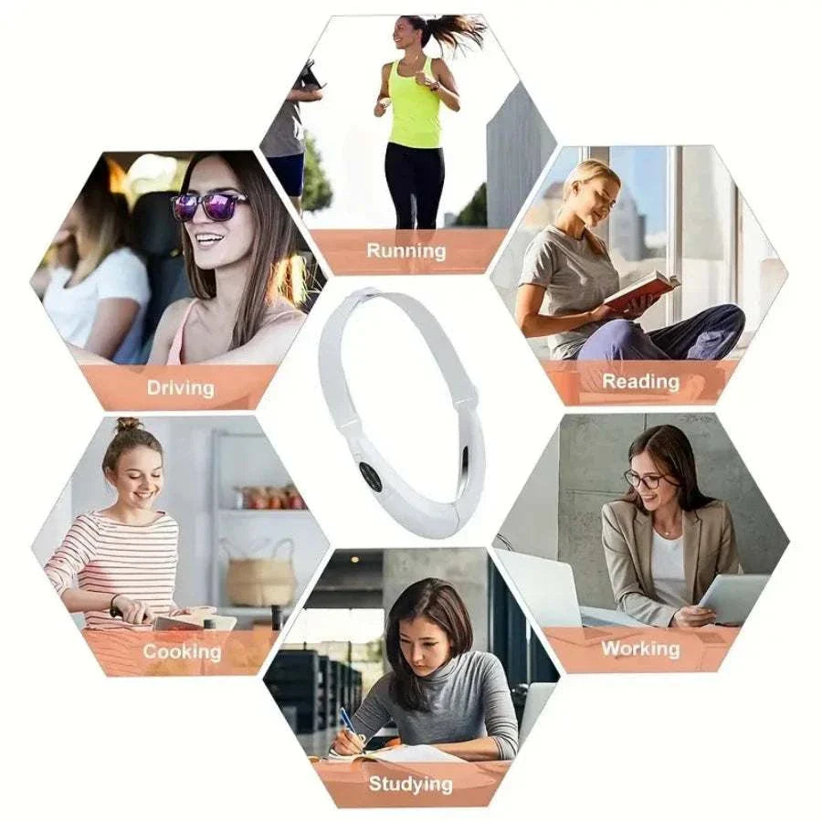 Portable V Line Face Lift Massager for jawline contouring and skin firming during daily activities like driving and working