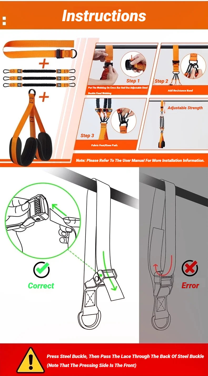 Pull Up Assistance Bands Set – Resistance Straps for Strength Training