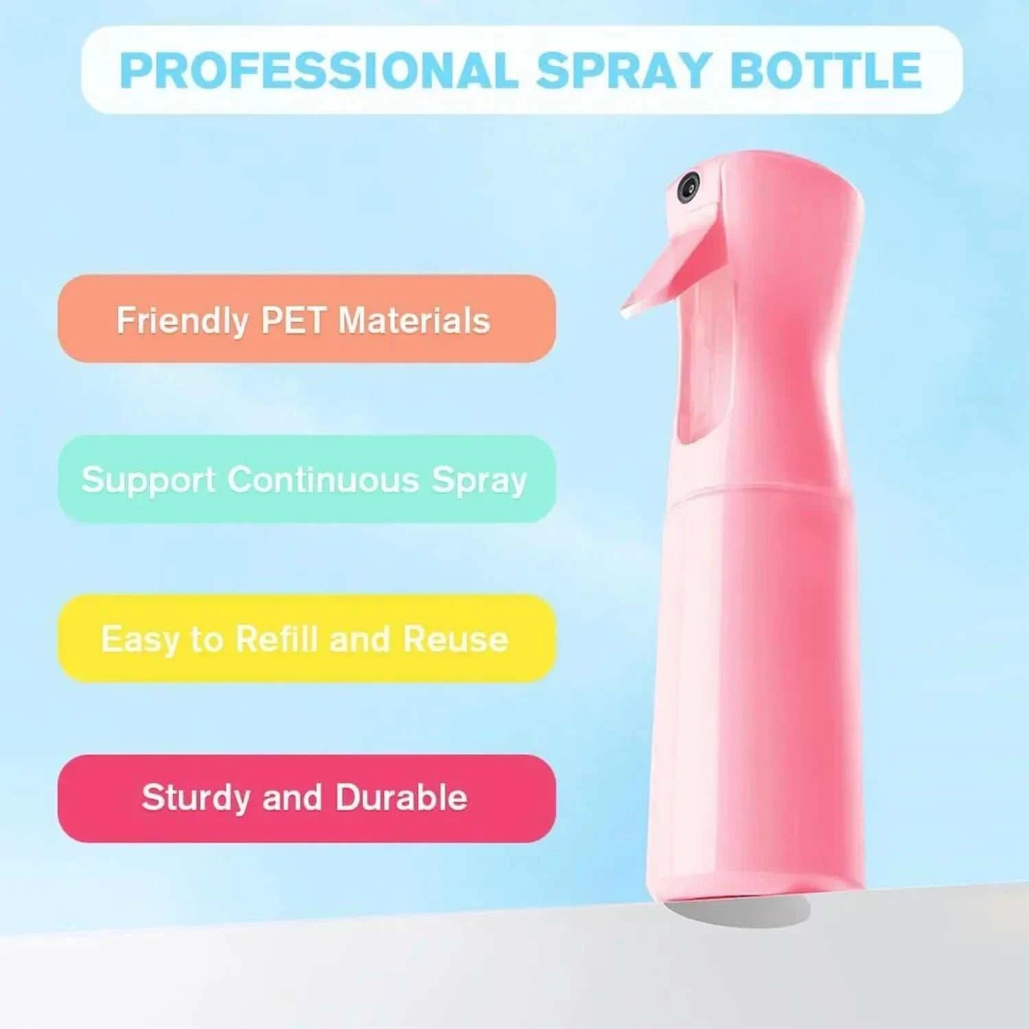 Refillable Continuous Spray Bottles