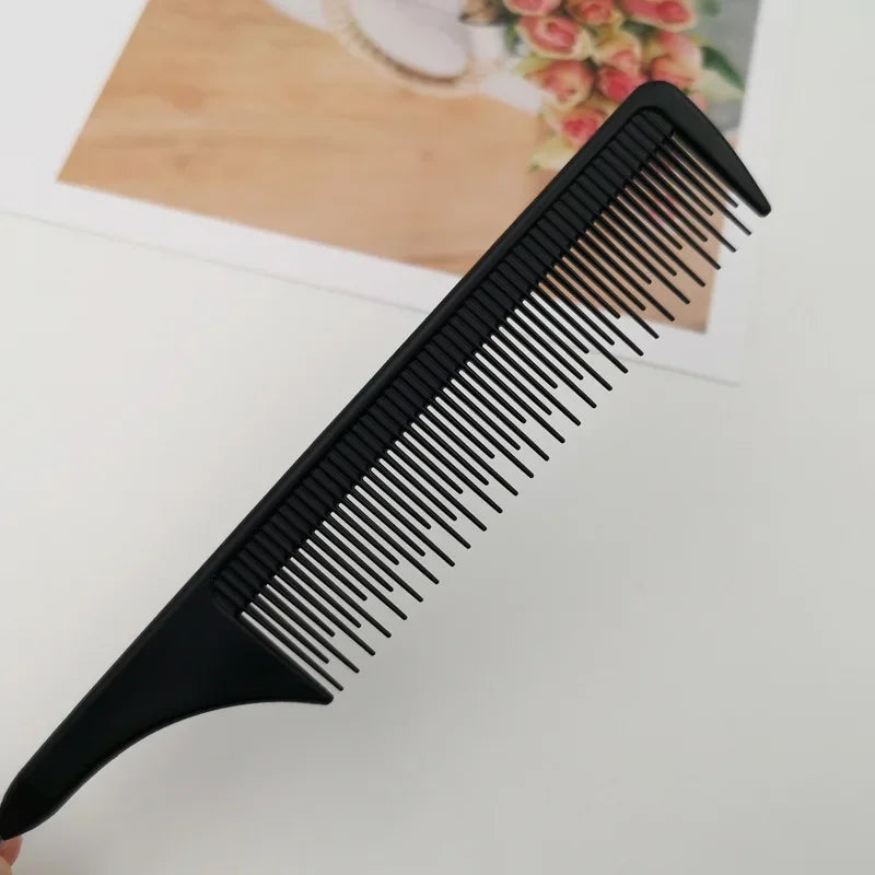Professional Hair Tail Comb with fine teeth and ergonomic handle for precise hair sectioning and styling.