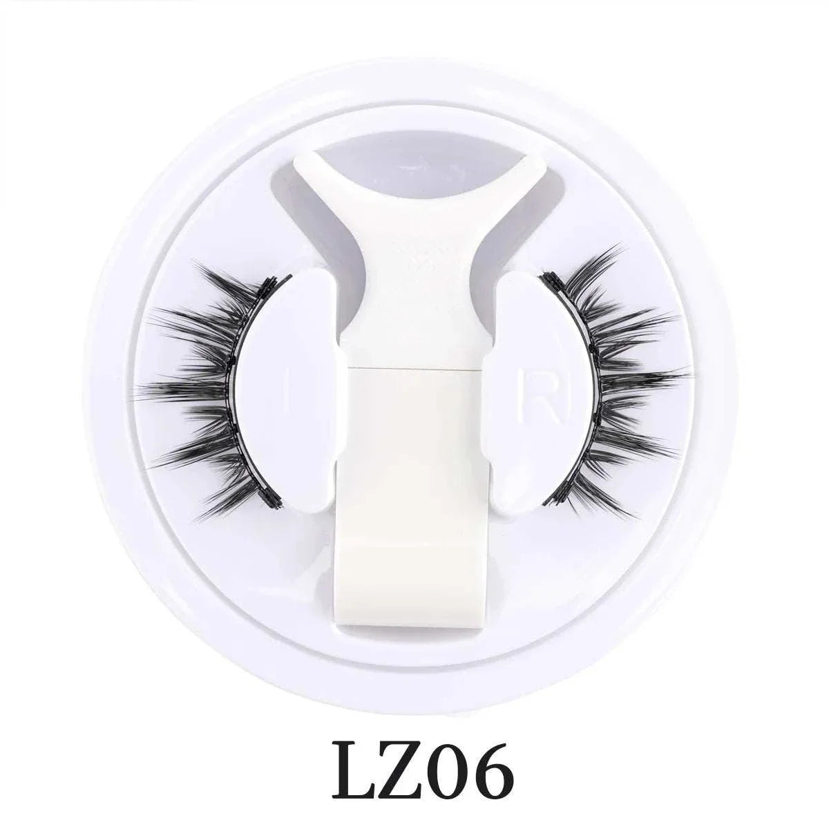 Hot Magnetic Eyelashes Set with reusable, natural-looking lashes and magnetic tweezers in a compact travel case