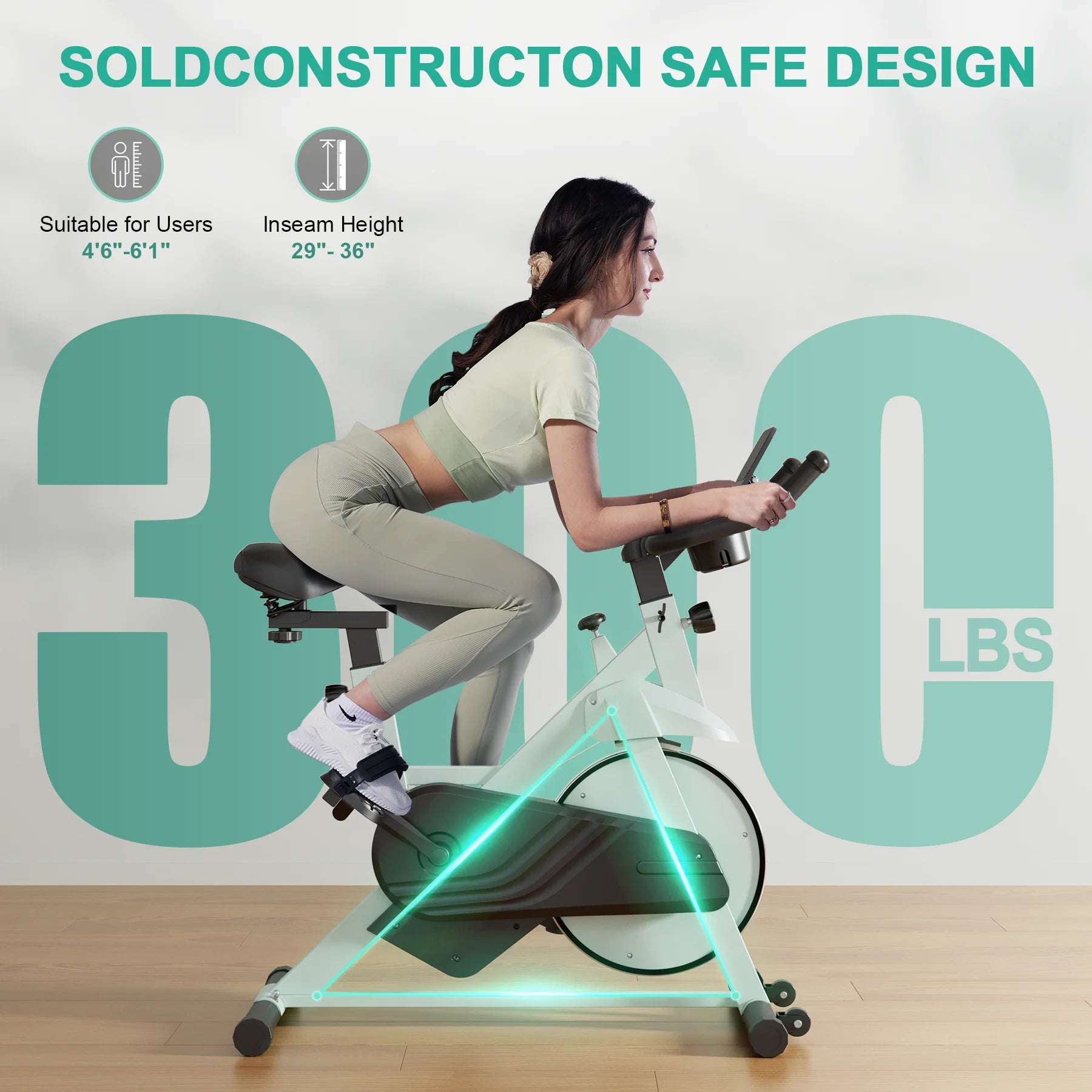 Superun Exercise Bike – 32-Level Magnetic Resistance for Home