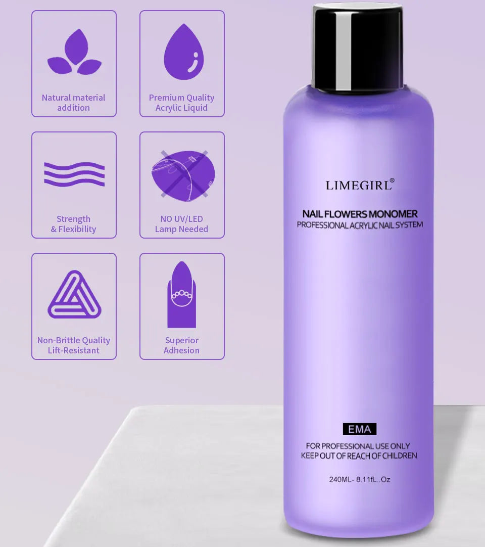 Limegirl Large Capacity Nail Acrylic Liquid Monomer
