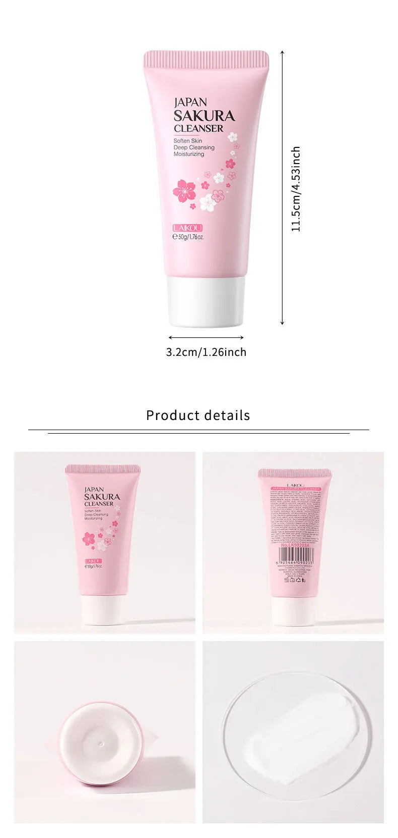 LAIKOU Facial Foaming Cleanser β Deep Cleansing & Oil Control