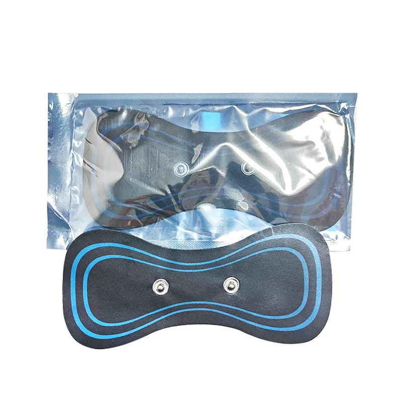 Replacement patch for neck massager with skin-friendly gel and strong adhesion, compatible with TENS and EMS devices, pack of 10 discounted patches.