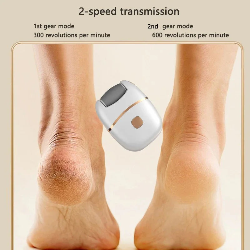 Rechargeable Electric Foot Grinder β 2 Heads for Smooth, Soft Feet