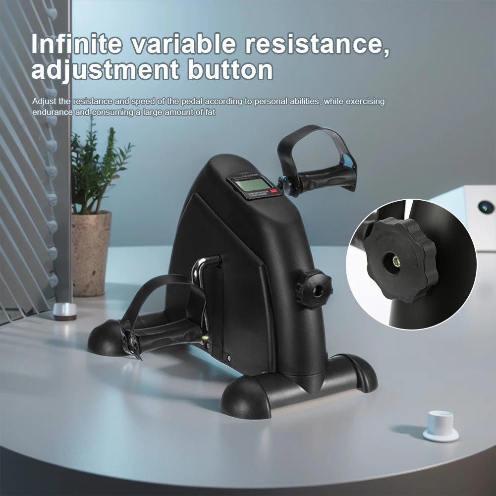Mini Exercise Bike Arm & Leg Trainer – Portable Home Pedal Machine