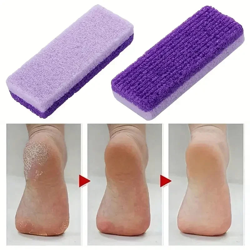 2PCS Foot Pumice Stone and File โ Callus Remover for Smooth Feet Fast