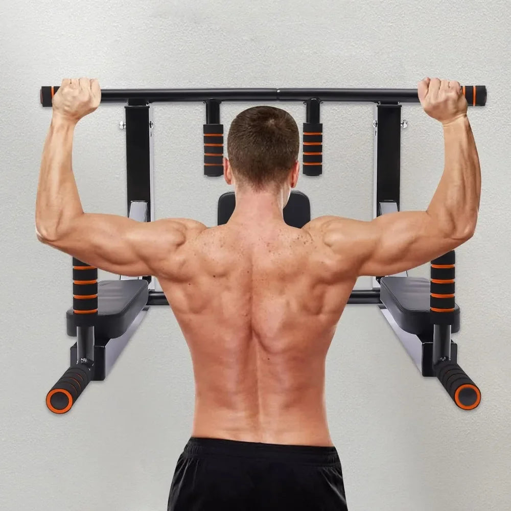 Wall Mount Pull-up Bar & Dip Station