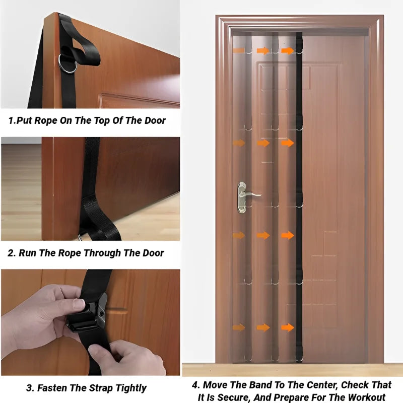 Door Anchor Strap for Resistance Bands ā No Punch Home Fitness
