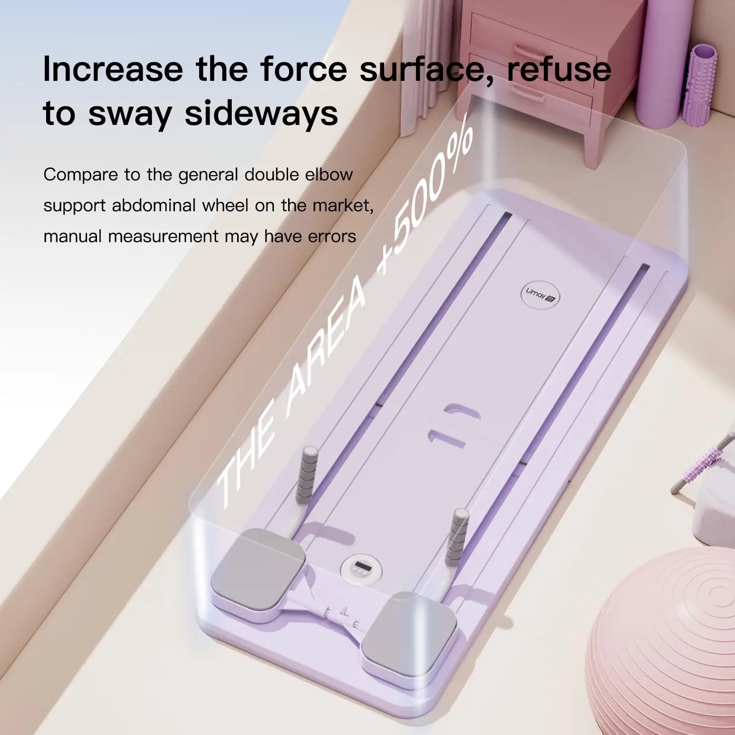 Umay Multifunctional Ab Exercise Board with large force surface for stable core workouts