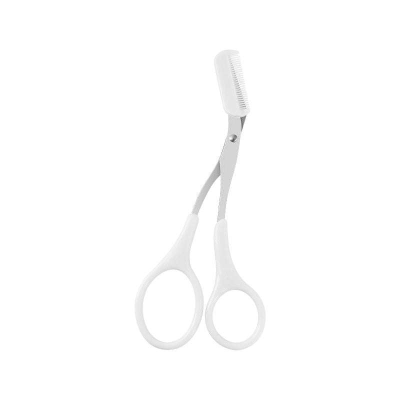 Karsyngirl Eyebrow Trimming Knife Set white precision brow scissors with comb attachment for grooming and shaping eyebrows