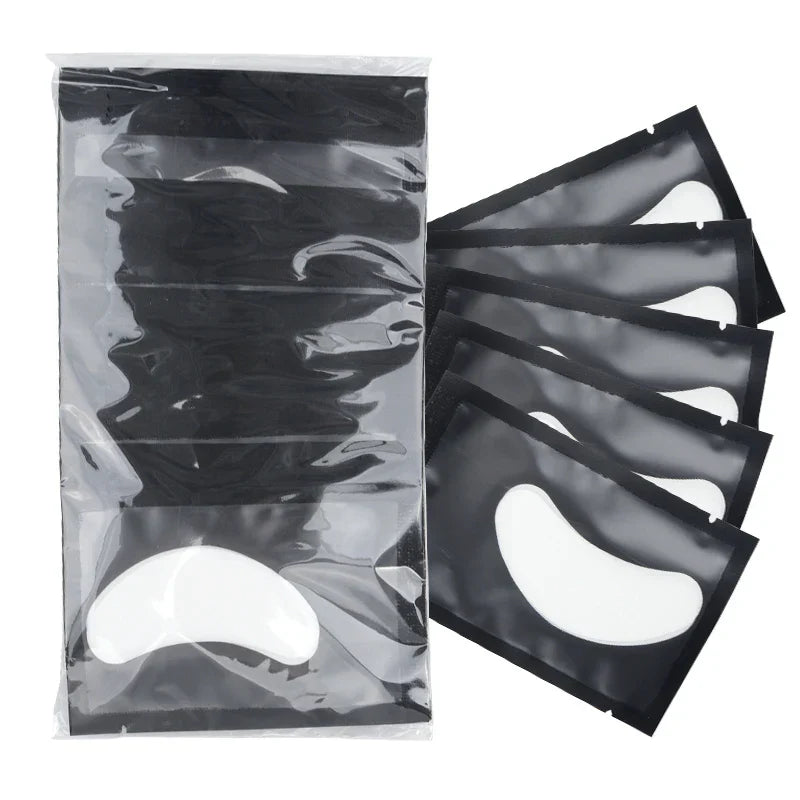 50 pairs professional hydrogel under eye patches for lash extensions and soothing eye care