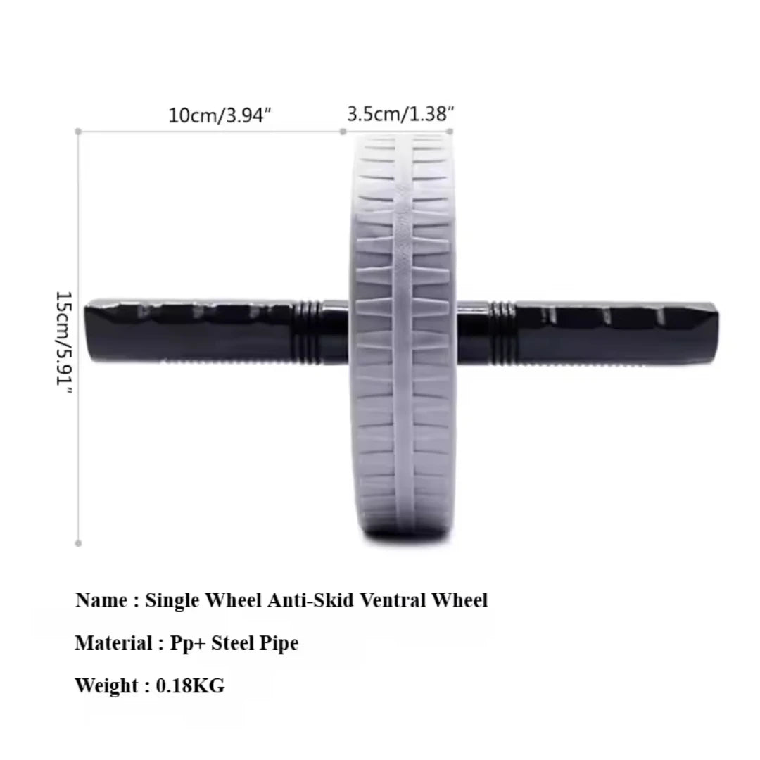 Abdominal Wheel Strong Load Bearing Non-Slip Roller Strengthen Muscle Exercise Equipment Fitness Training Home Use Silent