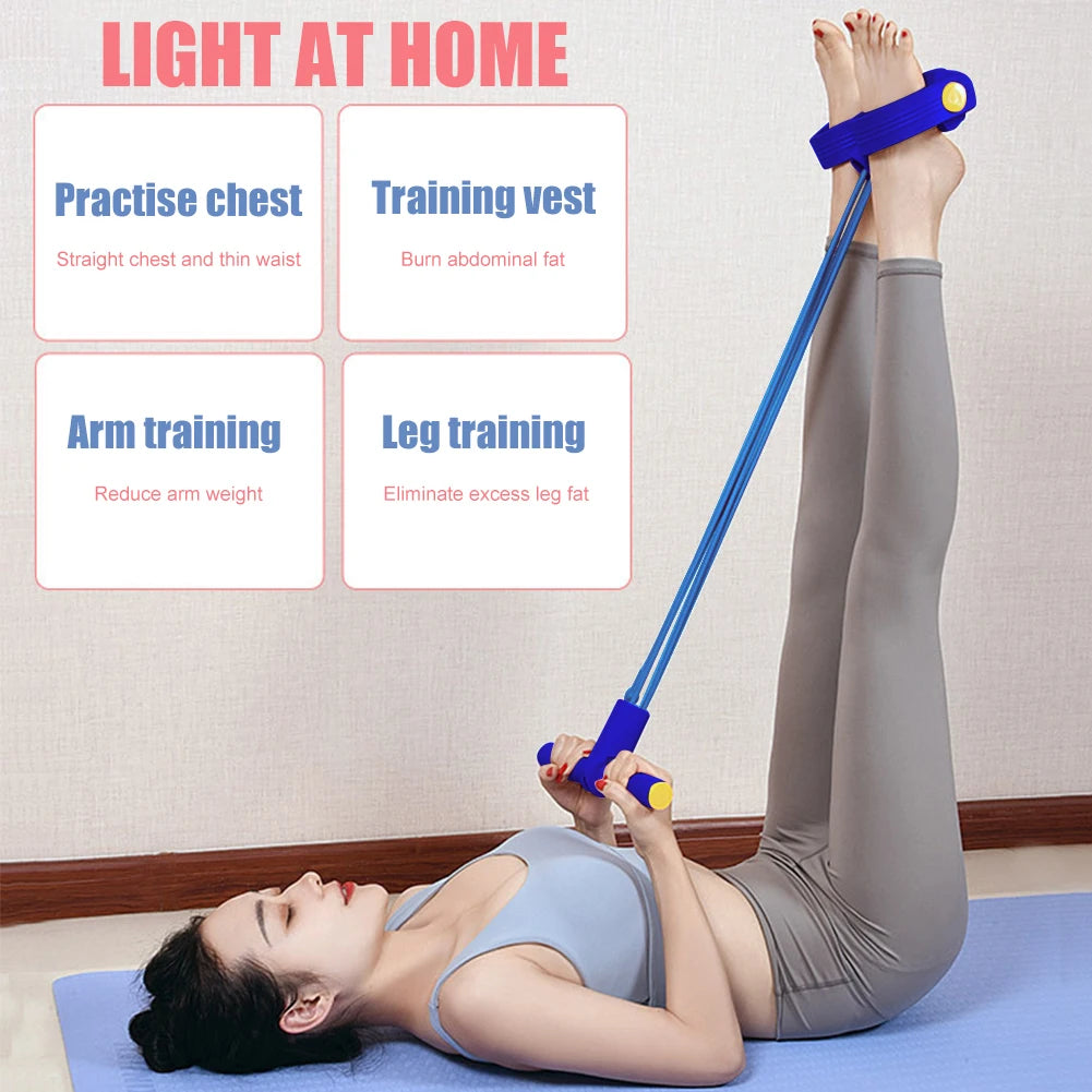 Pedal Pulling Resistance Band Sit-up Assistant: