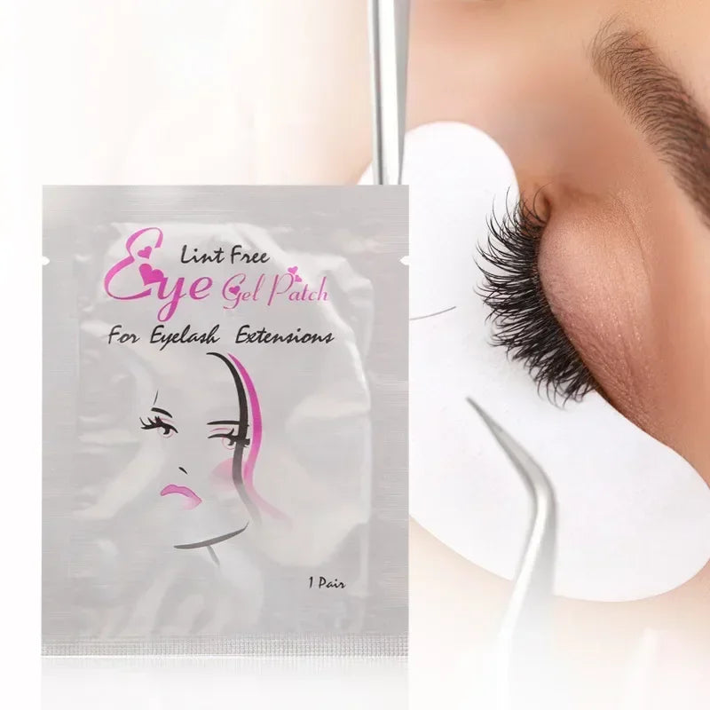 50 pairs eyelash gel patches for under-eye lash extension application and eye care