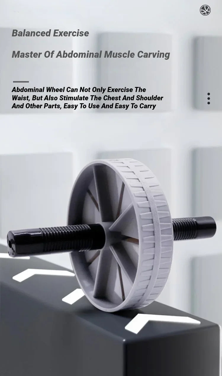 Abdominal Wheel Strong Load Bearing Non-Slip Roller Strengthen Muscle Exercise Equipment Fitness Training Home Use Silent