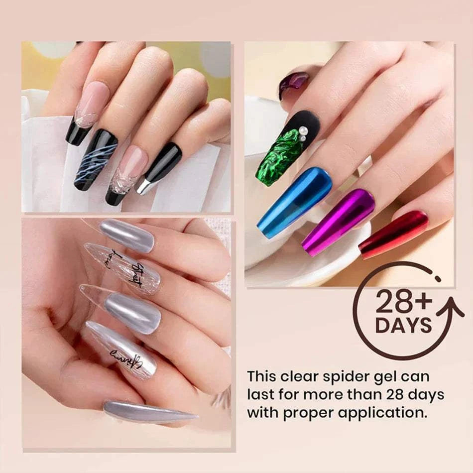 4-in-1 Black & White Nail Painting Gel