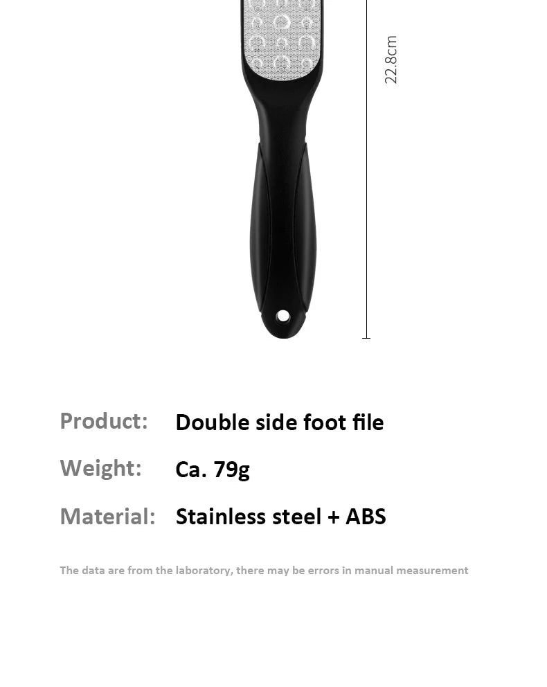 High-Quality 304 Stainless Steel Foot File – Double-Sided Callus Remover