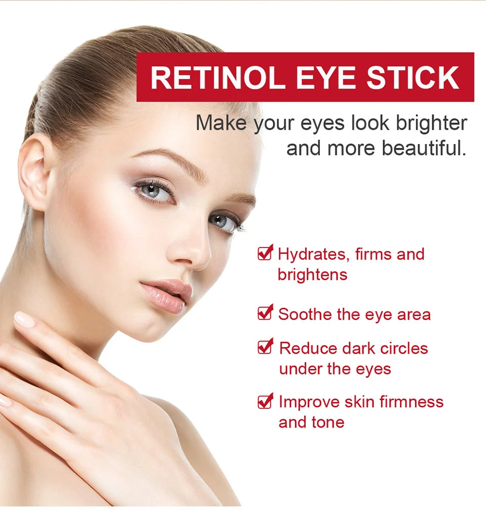 Retinol Eye Cream Stick ā Lightens Dark Circles & Firms Skin Instantly