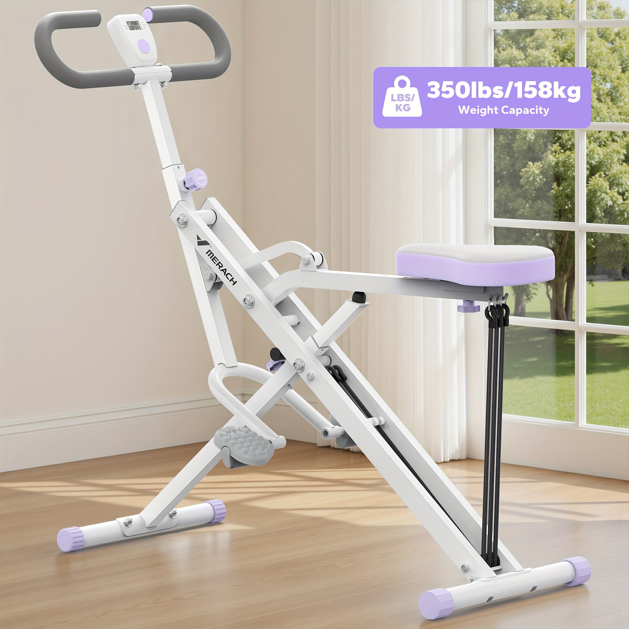 MERACH 2-in-1 Squat & Rowing Machine | Foldable Full Body Home Workout