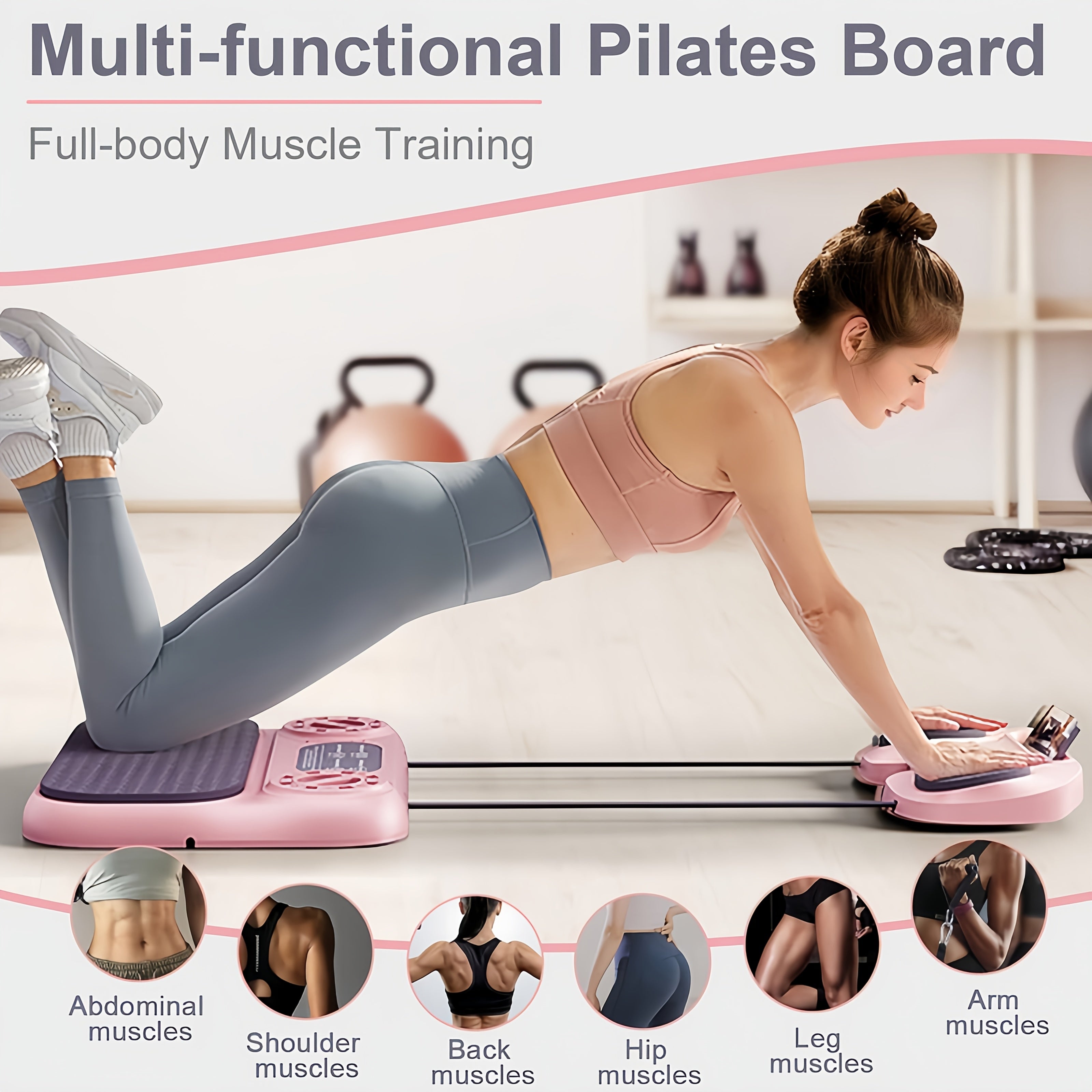 New Upgraded 8-in-1 Pilates Bed Set – Portable Foldable Home Fitness