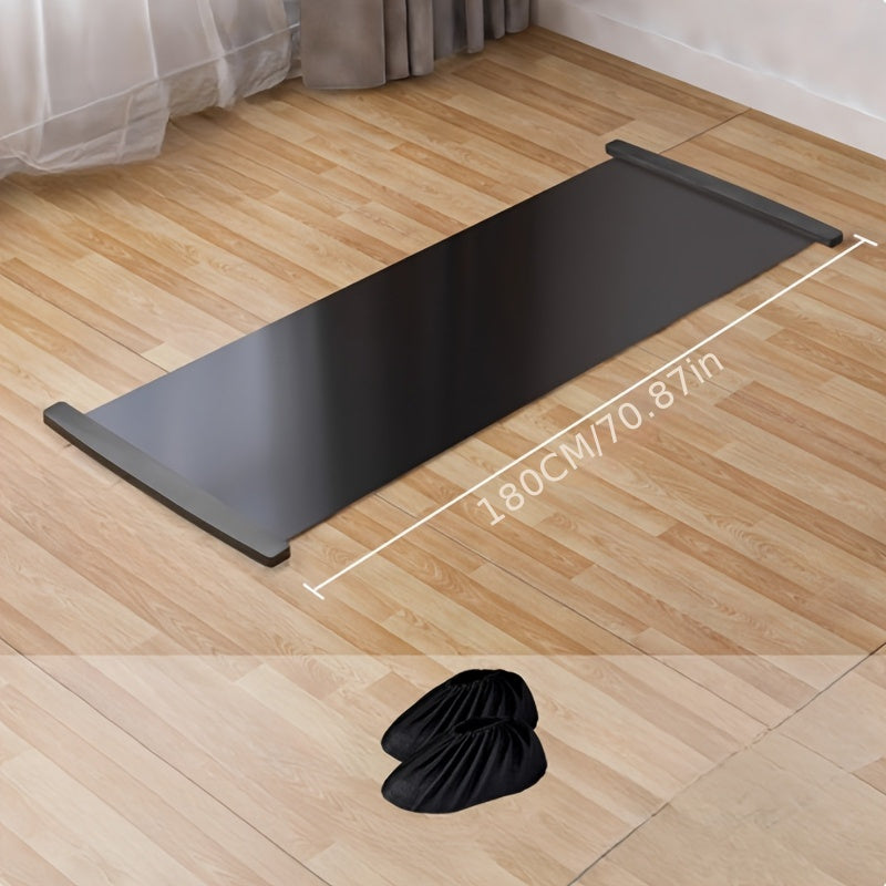 Extended Indoor Ski Training Mat – Glide Board for Balance & Leg Workouts