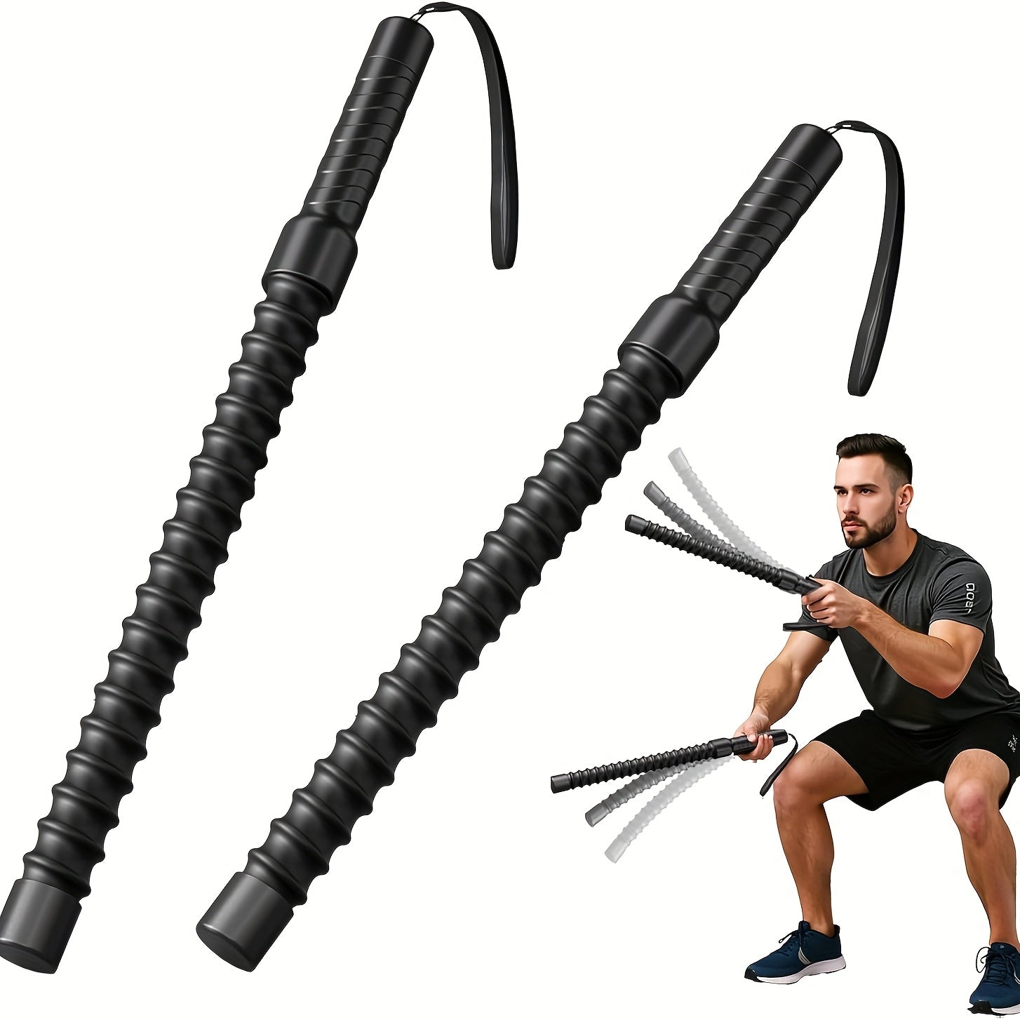 Adjustable Stainless Battle Ropes for Strength Training | Home Gym