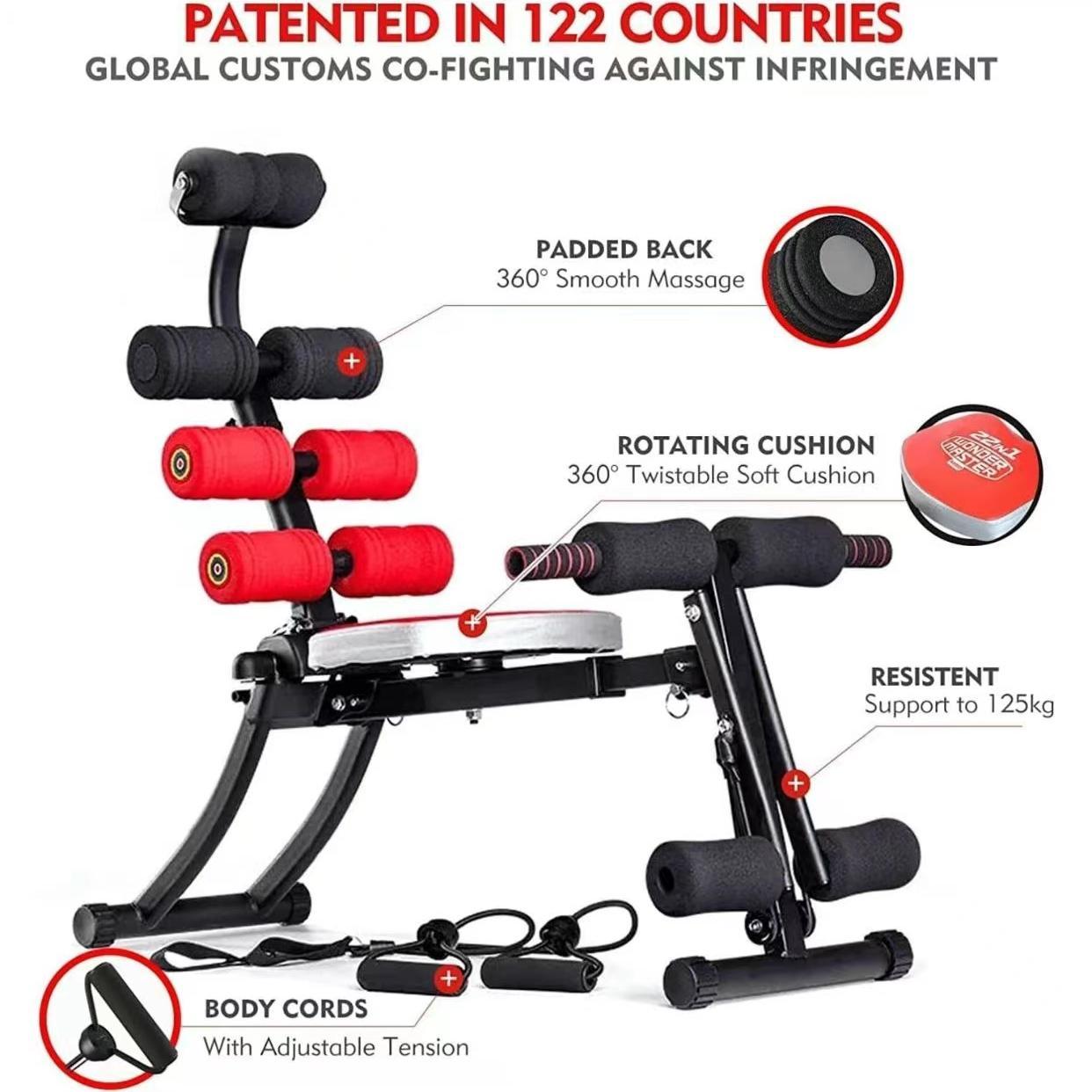 Ab Machine for Home Gym – Core Strength & Sit-Up Workout Equipment