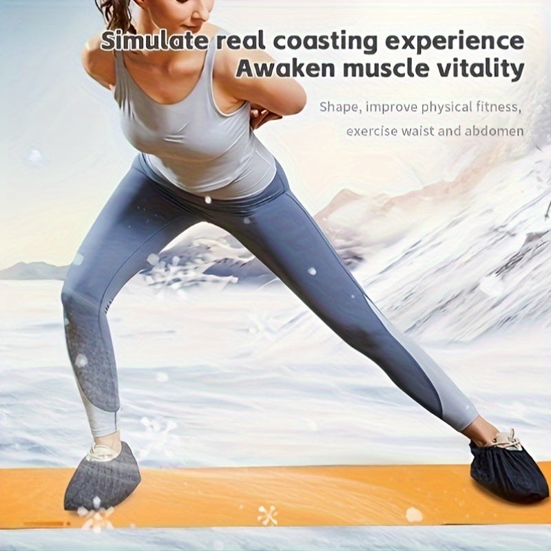 Extended Indoor Ski Training Mat – Glide Board for Balance & Leg Workouts