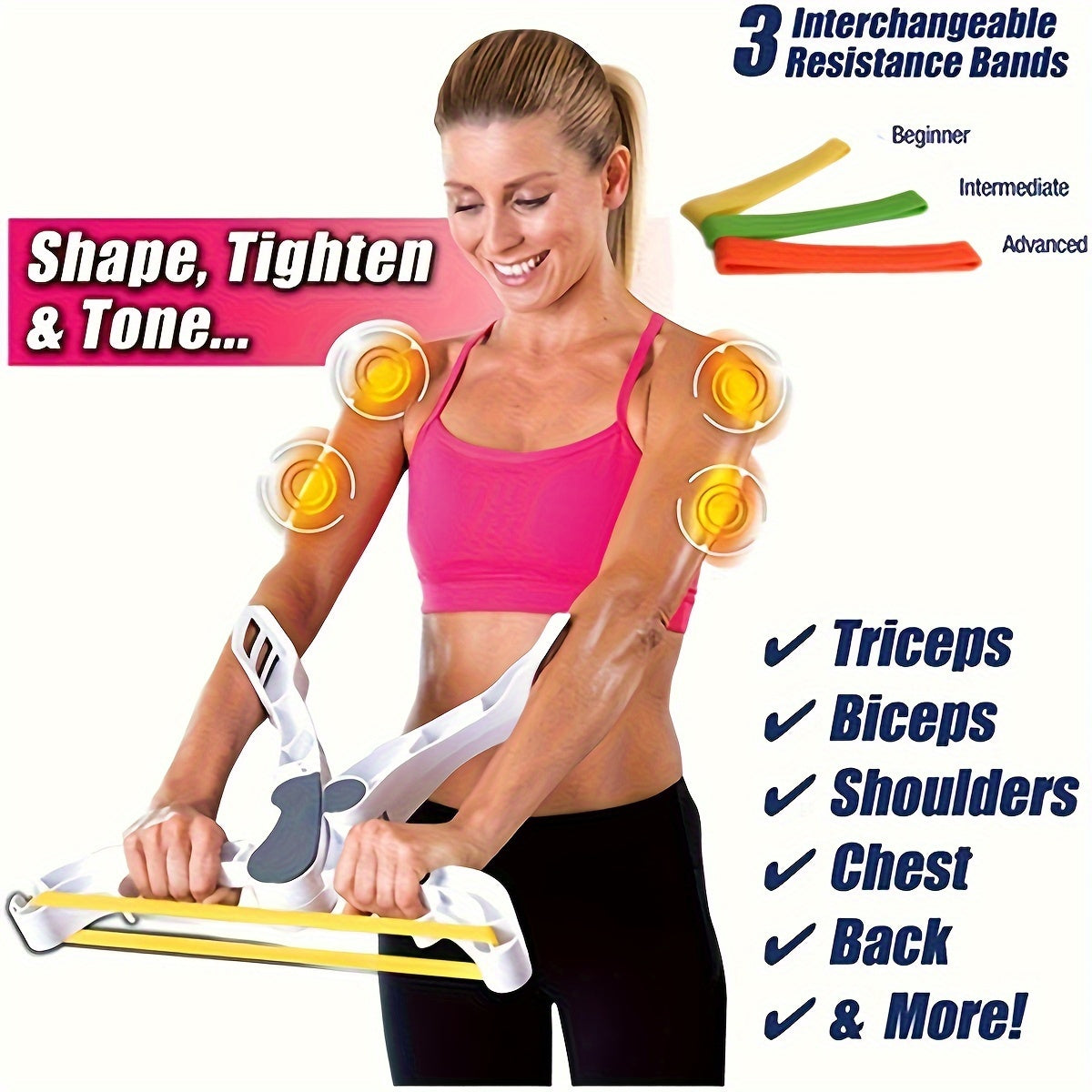 Durable ABS Arm Exercise Machine for Weight Loss & Muscle Gain