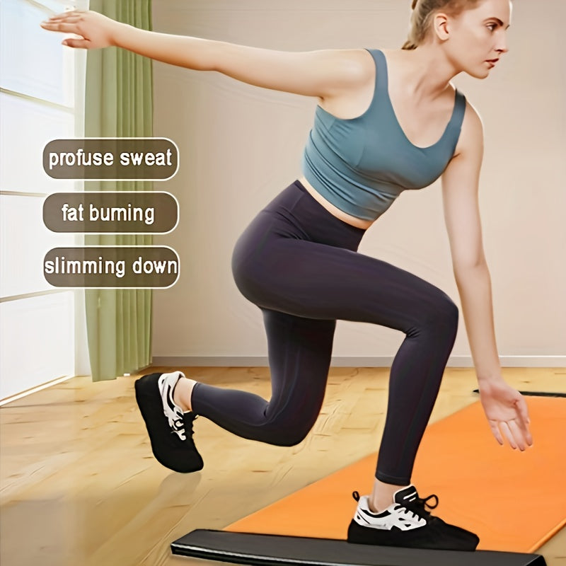 Extended Indoor Ski Training Mat – Glide Board for Balance & Leg Workouts
